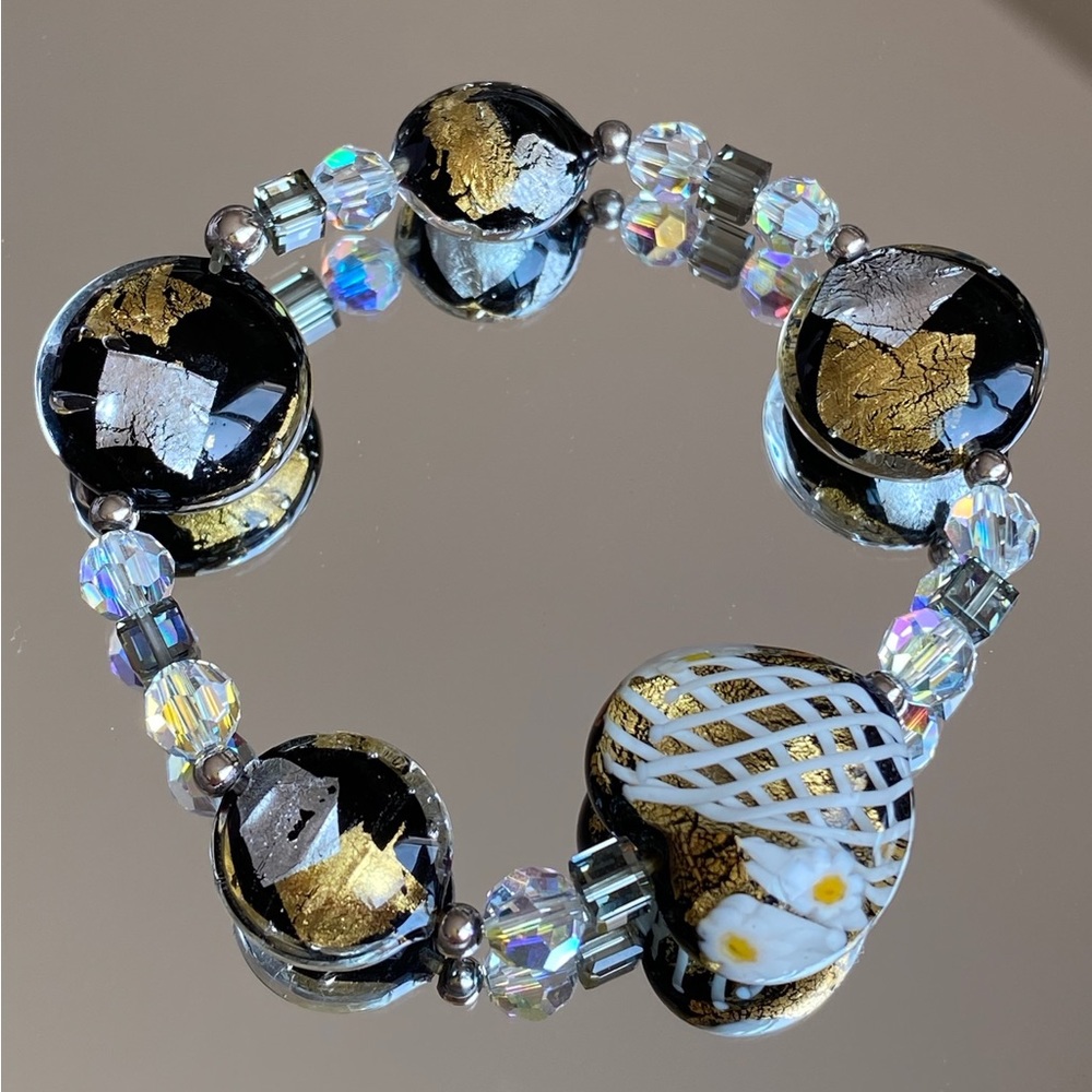 Murano Glass with Swarovski Elements Bracelet